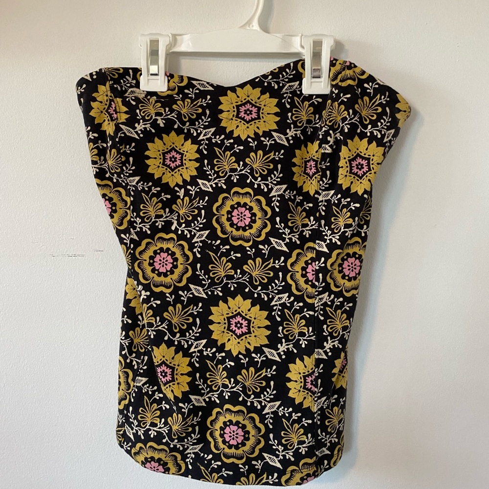 Free people strapless floral top